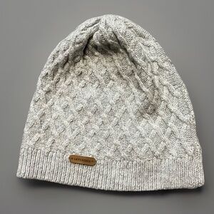 Let’s Rebel Beanie Gray Women Cable Knit
